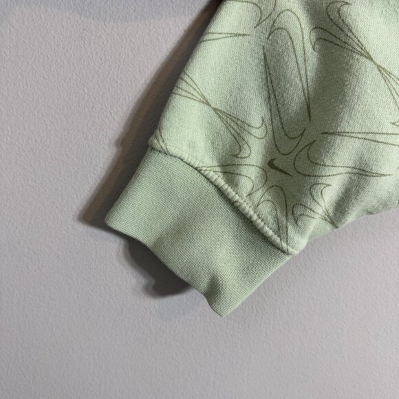 Nike Swoosh Print Embroidered Logo Hoodie Sweatshirt Pullover Men's Large Green - Picture 9 of 16